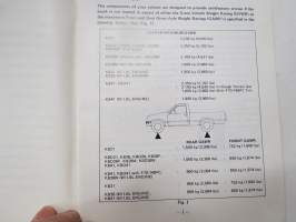 Isuzu Light Truck KB series 1981 -owner´s manual käyttöohjekirja englanniksi