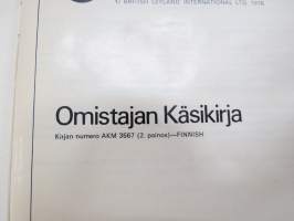 Morris Marina -käyttöohjekirja