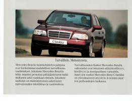 Myyntiesiteitä   Mercedes Benz , c-luokka 6 / 93. Sivuja 16 + 6 sekä irtolehtiä  3 sivua, Englanninkielinen  7-sivua   ( + lehtileike &quot; mersumiehistä )