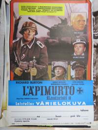 Läpimurto - Rautaristi II, Robert Mitchum, Helmut Griem, Veronique Vendell, Curd Jürgens, Michael Parks, ohjaus Andrew V. McLaglen -elokuvajuliste / movie poster