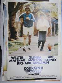 Kotikäynti /&quot;House calls&quot;) / Hembesök, Walter Matahau, Glenda  Jackson, Art Carney, Richard Benjamin -elokuvajuliste / movie poster