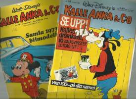Kalle Anka&amp;Co (Aku Ankka) 1963 ja 1983   2 kpl ruotsinkielisiä sarjakuvalehtiä