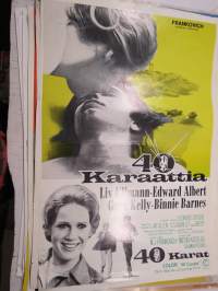 40 karaattia (40 Carats) - 40 Karat, Liv Ullmann, Edvard albert, Gene Kelly, Binnie Barnes -elokuvajuliste / movie poster