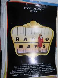 Radio Days, Mia Farrow, Dianne West, Seth Green, Diane Keaton, Jeff Daniels, Danny Aiello, ohjaus Woody Allen -elokuvajuliste / movie poster