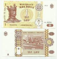 Moldova 1 Leu 2015 - seteli