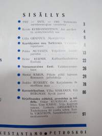 Punalippu 1982 vuosikerta - Karjalais-Suomalaisen SNT:n neuvostokirjailijain liiton kirjallis-taiteellinen ja yhteiskunnallis-poliittinen aikakausjulkaisu