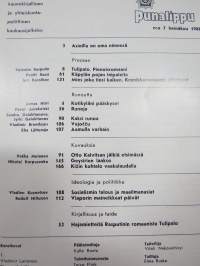 Punalippu 1986 vuosikerta - Karjalais-Suomalaisen SNT:n neuvostokirjailijain liiton kirjallis-taiteellinen ja yhteiskunnallis-poliittinen aikakausjulkaisu