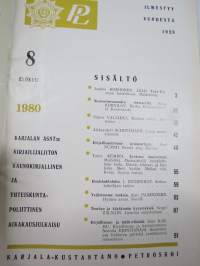 Punalippu 1980 vuosikerta - Karjalais-Suomalaisen SNT:n neuvostokirjailijain liiton kirjallis-taiteellinen ja yhteiskunnallis-poliittinen aikakausjulkaisu