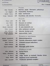 Punalippu 1984 vuosikerta - Karjalais-Suomalaisen SNT:n neuvostokirjailijain liiton kirjallis-taiteellinen ja yhteiskunnallis-poliittinen aikakausjulkaisu