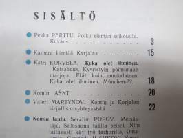 Punalippu 1973 vuosikerta - Karjalais-Suomalaisen SNT:n neuvostokirjailijain liiton kirjallis-taiteellinen ja yhteiskunnallis-poliittinen aikakausjulkaisu