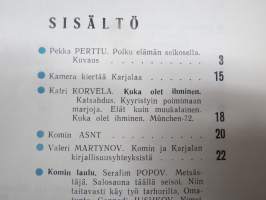 Punalippu 1973 vuosikerta - Karjalais-Suomalaisen SNT:n neuvostokirjailijain liiton kirjallis-taiteellinen ja yhteiskunnallis-poliittinen aikakausjulkaisu