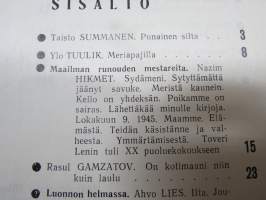 Punalippu 1973 vuosikerta - Karjalais-Suomalaisen SNT:n neuvostokirjailijain liiton kirjallis-taiteellinen ja yhteiskunnallis-poliittinen aikakausjulkaisu