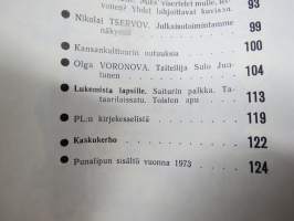 Punalippu 1973 vuosikerta - Karjalais-Suomalaisen SNT:n neuvostokirjailijain liiton kirjallis-taiteellinen ja yhteiskunnallis-poliittinen aikakausjulkaisu