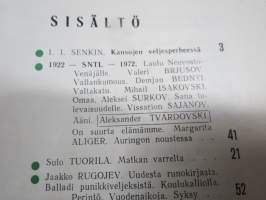 Punalippu 1972 vuosikerta - Karjalais-Suomalaisen SNT:n neuvostokirjailijain liiton kirjallis-taiteellinen ja yhteiskunnallis-poliittinen aikakausjulkaisu