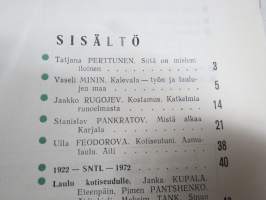 Punalippu 1972 vuosikerta - Karjalais-Suomalaisen SNT:n neuvostokirjailijain liiton kirjallis-taiteellinen ja yhteiskunnallis-poliittinen aikakausjulkaisu