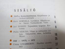 Punalippu 1972 vuosikerta - Karjalais-Suomalaisen SNT:n neuvostokirjailijain liiton kirjallis-taiteellinen ja yhteiskunnallis-poliittinen aikakausjulkaisu