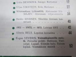 Punalippu 1972 vuosikerta - Karjalais-Suomalaisen SNT:n neuvostokirjailijain liiton kirjallis-taiteellinen ja yhteiskunnallis-poliittinen aikakausjulkaisu