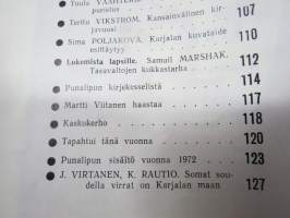 Punalippu 1972 vuosikerta - Karjalais-Suomalaisen SNT:n neuvostokirjailijain liiton kirjallis-taiteellinen ja yhteiskunnallis-poliittinen aikakausjulkaisu