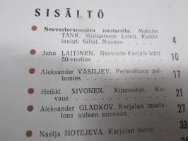 Punalippu 1970 vuosikerta - Karjalais-Suomalaisen SNT:n neuvostokirjailijain liiton kirjallis-taiteellinen ja yhteiskunnallis-poliittinen aikakausjulkaisu