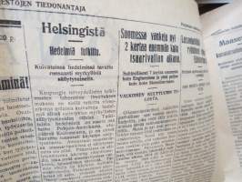 Työväenjärjestöjen Tiedonantaja 1928 nr 92, 20.4.1928, Ohrana jatkaa työläis-ajojahtiaan, Nokian lakko - Edla Kulonen ja Paavo Rättäri pettäneet työtoverinsa... ym.