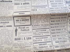 Työväenjärjestöjen Tiedonantaja 1928 nr 92, 20.4.1928, Ohrana jatkaa työläis-ajojahtiaan, Nokian lakko - Edla Kulonen ja Paavo Rättäri pettäneet työtoverinsa... ym.