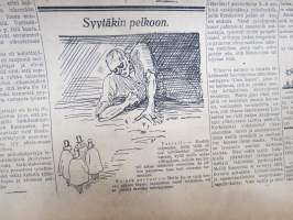 Työväenjärjestöjen Tiedonantaja 1928 nr 92, 20.4.1928, Ohrana jatkaa työläis-ajojahtiaan, Nokian lakko - Edla Kulonen ja Paavo Rättäri pettäneet työtoverinsa... ym.