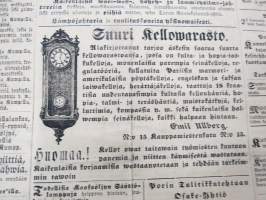 Sanomia Turusta 1876 nr 19, ilmestynyt 7.3.1876, Sananen wankeuslaitoksista, Puukoitus Masku Juwan Rustholli, Apu-Opettaja Forssan Tehtaan kouluuun, 1876 Näyttely