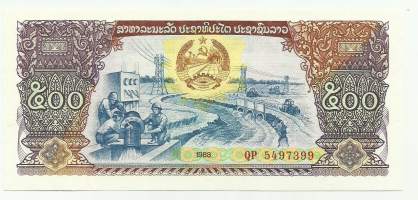 Laos  500  Kip 1988   seteli