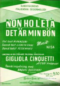 Non ho&#039;leta, Winning song at the San Remo 1964 - nuotit
