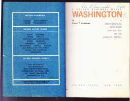 A Golden Regional Guide  to Washington D.C., 1964. Matkaopas Washington D.C.