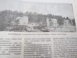 Meidän Tehdas - Chymos Oy, 1947 nr 1A, päätoimittaja Reino Hirviseppä - Metsolan aarteet osa II -runosanoitus, Chymos Oy 40-vuotta historiaa, Tehdasesittelyjä, ym.