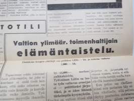 Kansan Oikeus - Vapautta - Leipää - Työtä 1940 näytenumero, 13.12.1940, äärioikeistolainen lehti, päätoimittaja Olavi Suvela, Työvoiman Liitto yhdistyksen lehti