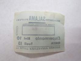 Elokuvateatteri Salama, Viipuri (Suomen Aseveljien Liitto ry) 13.12.1943 -pääsylippu / -entrance ticket