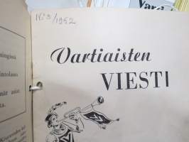 Vartiaisten Viesti - Vartiaiset ry sukulehden numeroita noin 150 kpl vv. 1950-2013 -sukuhistoriaa / family history