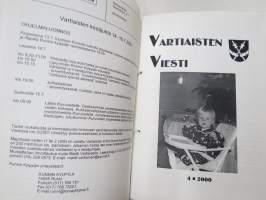 Vartiaisten Viesti - Vartiaiset ry sukulehden numeroita noin 150 kpl vv. 1950-2013 -sukuhistoriaa / family history