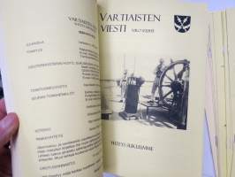 Vartiaisten Viesti - Vartiaiset ry sukulehden numeroita noin 150 kpl vv. 1950-2013 -sukuhistoriaa / family history