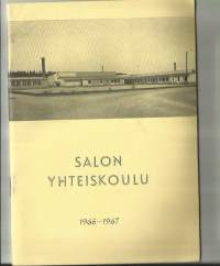 Salon Yhteiskoulu, Salo  - vuosikertomus 1966 - 1967 luettelot oppilaista ja opettajista
