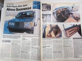 Tuulilasi 1985 nr 3, Rolls-Royce silver Spirit, Corolla FX, Lentäen autolomalle, Hyppy ohittajan alle, Volvo 740 GLE kestotesti, VII Pariisi-Dakar, Ruostesuojatesti