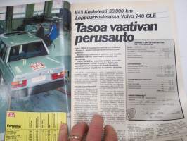 Tuulilasi 1985 nr 3, Rolls-Royce silver Spirit, Corolla FX, Lentäen autolomalle, Hyppy ohittajan alle, Volvo 740 GLE kestotesti, VII Pariisi-Dakar, Ruostesuojatesti