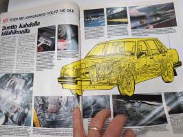 Tuulilasi 1985 nr 3, Rolls-Royce silver Spirit, Corolla FX, Lentäen autolomalle, Hyppy ohittajan alle, Volvo 740 GLE kestotesti, VII Pariisi-Dakar, Ruostesuojatesti