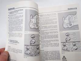 Deutz F-3-6 L  912/W Instruction Manual - Betriebanleitung -käyttöohjekirja saksaksi ja englanniksi