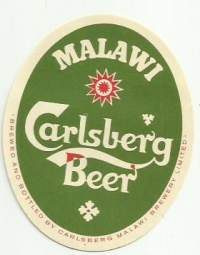 Malawi Carlsberg Beer   -  olutetiketti