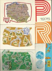 Polskie Radio ja Nordea Radio  1975 postikortti yht 5 kpl sekä kalenteri