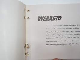 Webasto valmistusohjelma 1957
