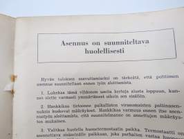 Atlas öljypoltin asennus- ja huolto käyttöohjekirja -burner manual