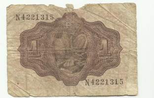 Espania 1 Peseta 1953 - seteli