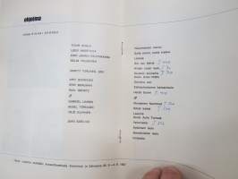 Mieskuoro Sirkat - 2 kpl konserttiohjelmia / concert programs