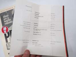 Mieskuoro Sirkat - 2 kpl konserttiohjelmia / concert programs