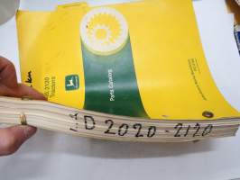 John Deere 2020, 2120 Tractors Parts Catalog -varaosaluettelo
