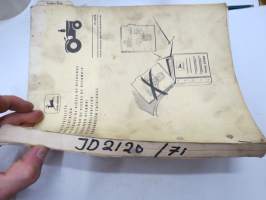 John Deere 2120 Tractors Parts Catalog -varaosaluettelo